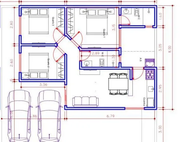 Casa 3 quartos e 2 banheiros, à venda, no bairro Popular Nova em Corumbá