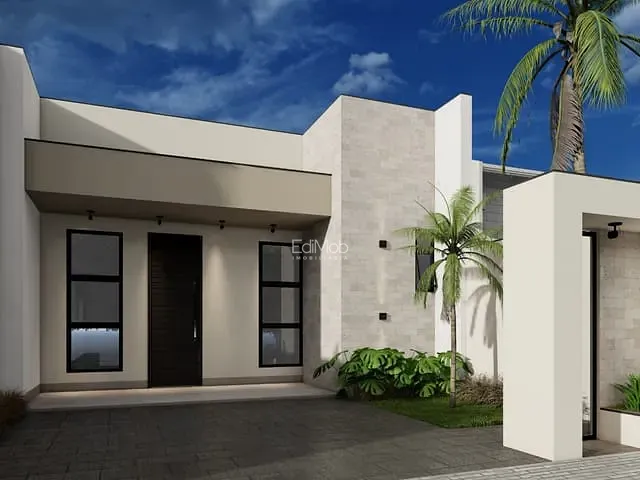Casa 3 quartos e 2 banheiros, à venda, no bairro Paraíso Tropical em Cascavel