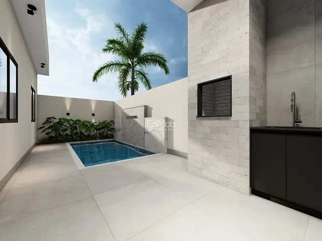 Casa 3 quartos e 2 banheiros, à venda, no bairro Paraíso Tropical em Cascavel