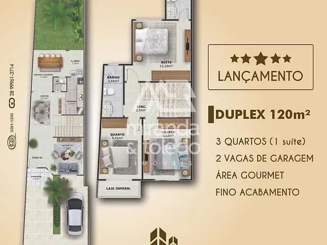 Casa com 120m² 3 quartos e 2 banheiros, à venda, no bairro Santa Mônica em Guarapari