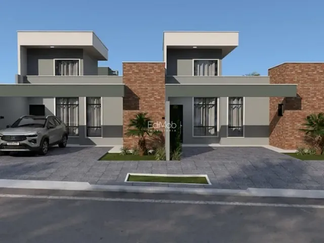 Casa 2 quartos e 3 banheiros, à venda, no bairro FAG em Cascavel