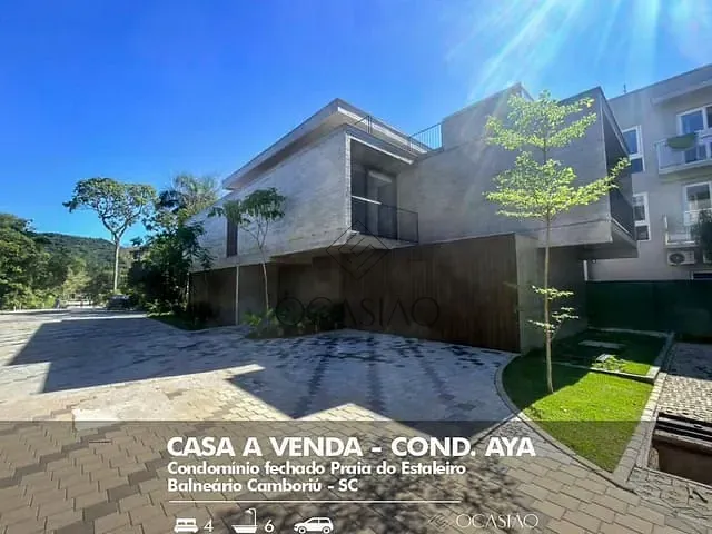 Casa 4 quartos e 6 banheiros, à venda, no bairro Praia do Estaleiro em Balneário Camboriú