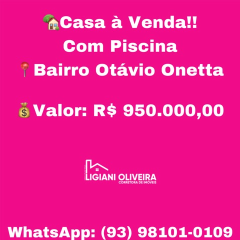Casa 1 quarto e 1 banheiro, à venda, no bairro Otavio Onetta em Novo Progresso