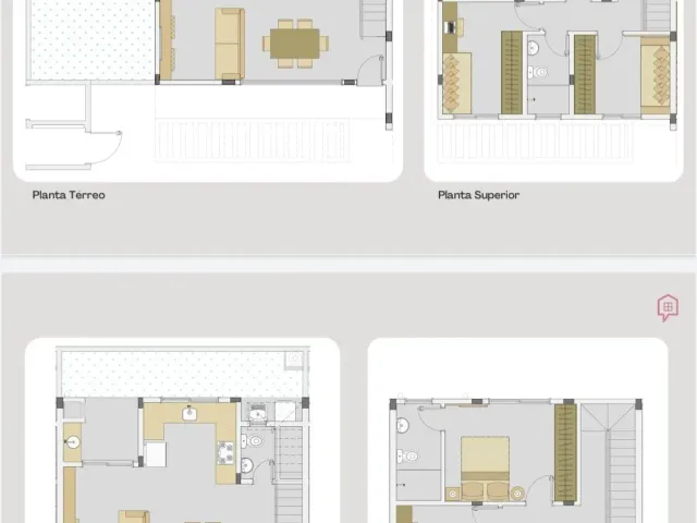 Casa com 97m² 3 quartos e 2 banheiros, à venda, no bairro Nova Palhoça em Palhoça