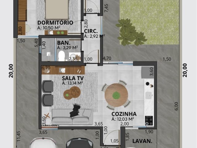 Casa com 200m² 2 quartos e 2 banheiros, à venda, no bairro Recanto do Bosque em Dourados