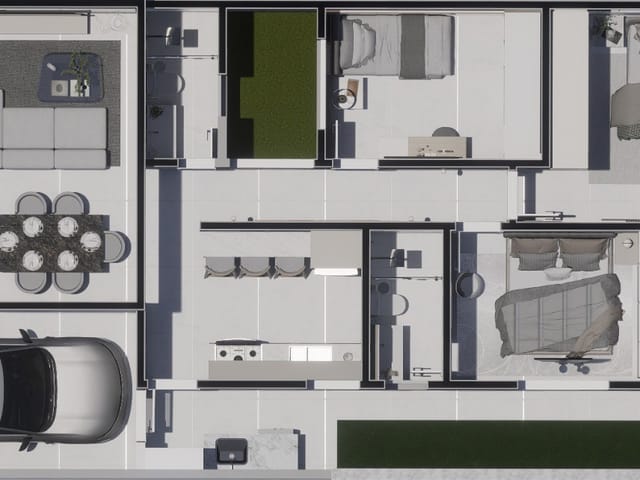 Casa 3 quartos e 3 banheiros, à venda, no bairro Zona de Expansão (Olhos D'Agua) em Barra dos Coqueiros