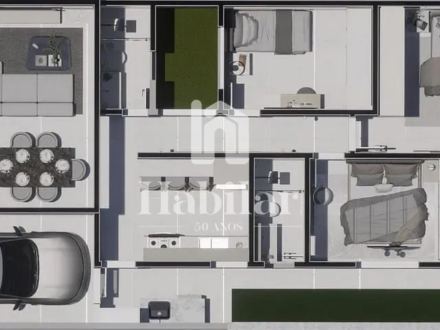Casa 3 quartos e 3 banheiros, à venda, no bairro Zona de Expansão (Olhos D'Agua) em Barra dos Coqueiros