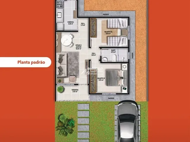 Casa 2 quartos e 1 banheiro, à venda, no bairro São Pedro em Vitória da Conquista