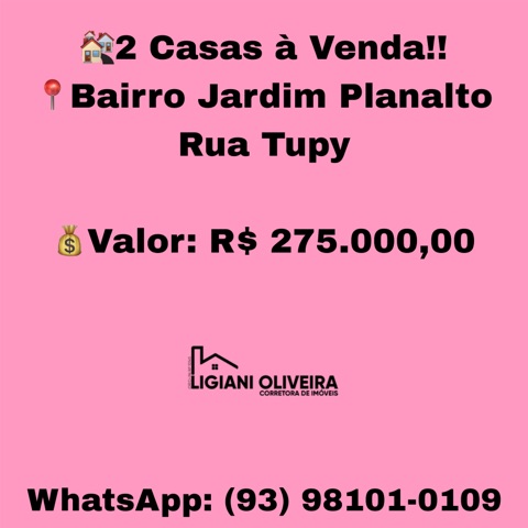 Casa 2 quartos e 1 banheiro, à venda, no bairro Bairro Jardim Planalto em Novo Progresso