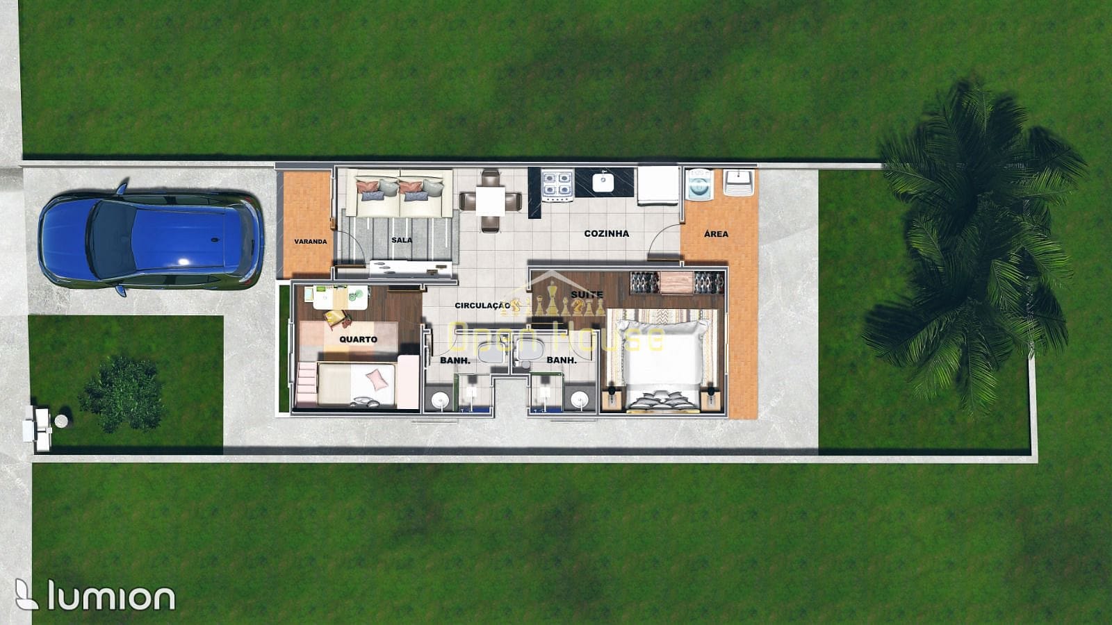 Casa, 2 quartos, 56 m² - Foto 9