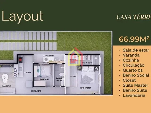 Casa com 67m² 2 quartos e 2 banheiros, à venda, no bairro Liberdade em Marabá
