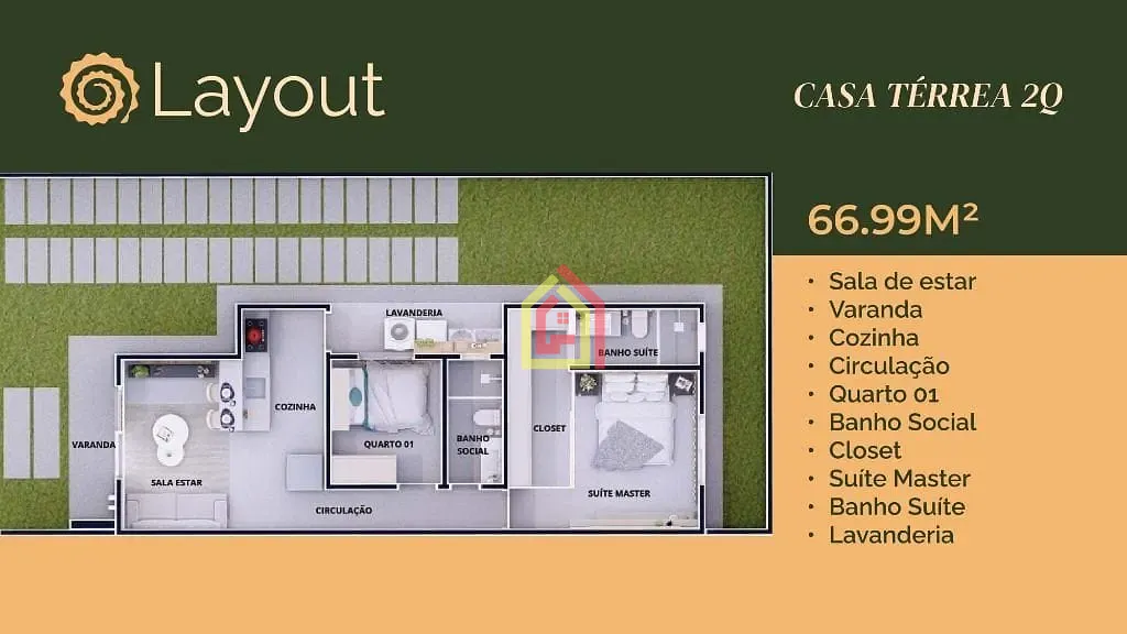 Casa à venda com 2 quartos, 1 suíte, 2 vagas e 67m² no Liberdade, Marabá (PA) — foto 2 de 7