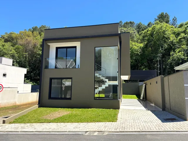 Foto do Casa - Sobrado / Casa alto padrão, em condomínio fechado, medindo 123 m² no Campo Pequeno em Colombo, PR | K9 Imóveis