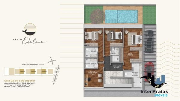 Casa com 349m², à venda, no bairro Praia do Estaleiro em Balneário Camboriú