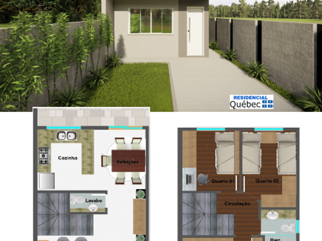 Casa 3 quartos e 3 banheiros, à venda, no bairro Campo Largo da Roseira em São José dos Pinhais