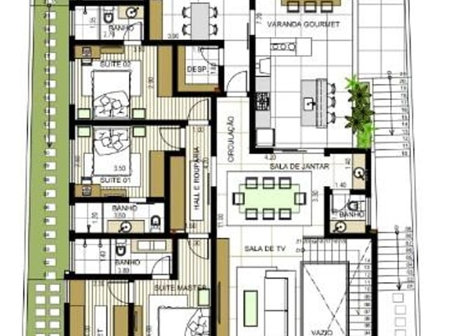 Casa com 467m² 4 quartos e 5 banheiros, à venda, no bairro São Pedro em Juiz de Fora