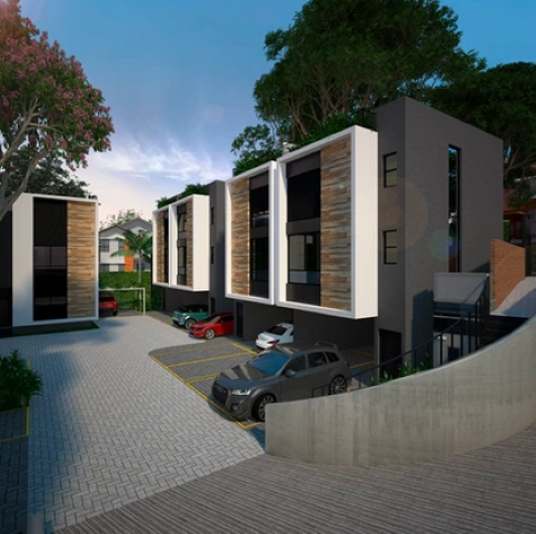 Foto do Casa - Casa em Condomínio à venda 3 Quartos, 3 Suites, 5 Vagas, 277M², Jardim Leonor, São Paulo - SP | CUBE Jardim Guedala | Lares e Andares Imóveis