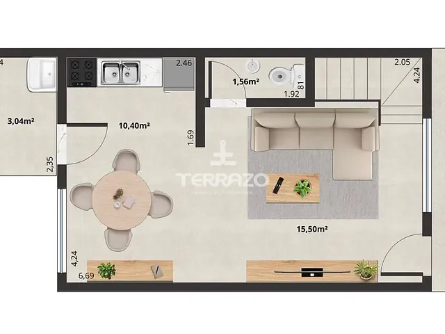Casa com 70m² 2 quartos e 3 banheiros, à venda, no bairro Morada da Granja em Barra Mansa