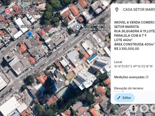 Casa com 442m² 4 quartos e 4 banheiros, à venda, no bairro Setor Marista em Goiânia