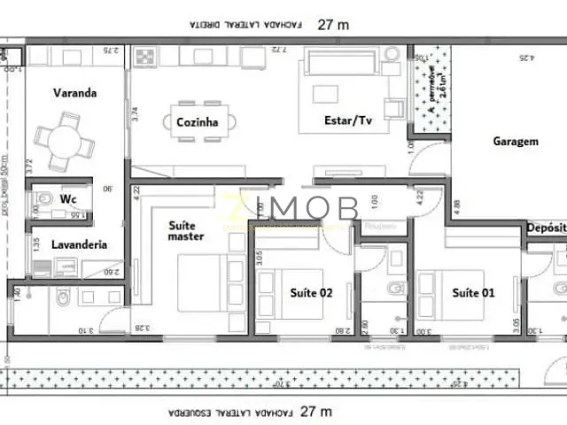 Casa com 270m² 3 quartos e 4 banheiros, à venda, no bairro Reserva San Pedro em Ribeirão Preto