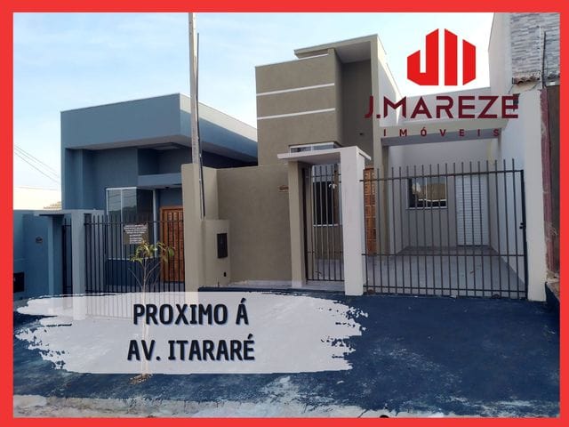 Foto do Casa - LINDA CASA COM ARQUITETURA MODERNA COM SALA DE PÉ DIREITO DUPLO E 3 QUARTOS NO JARDIM CASA GRANDE - APUCARANA/PR | J. Mareze Imóveis Ltda