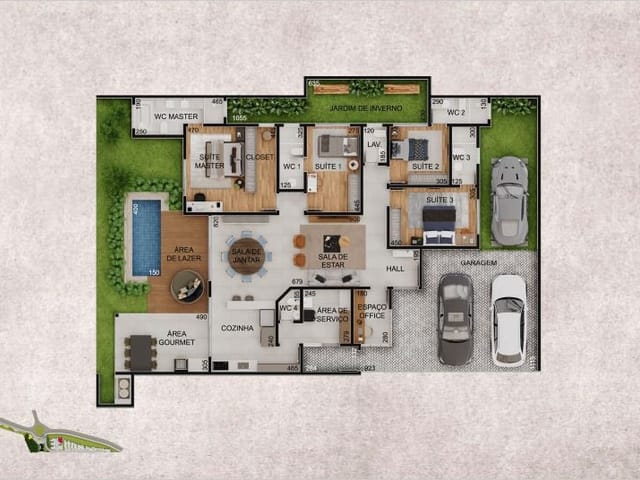 Casa com 232m², à venda, no bairro Jardim Europa em Poços de Caldas