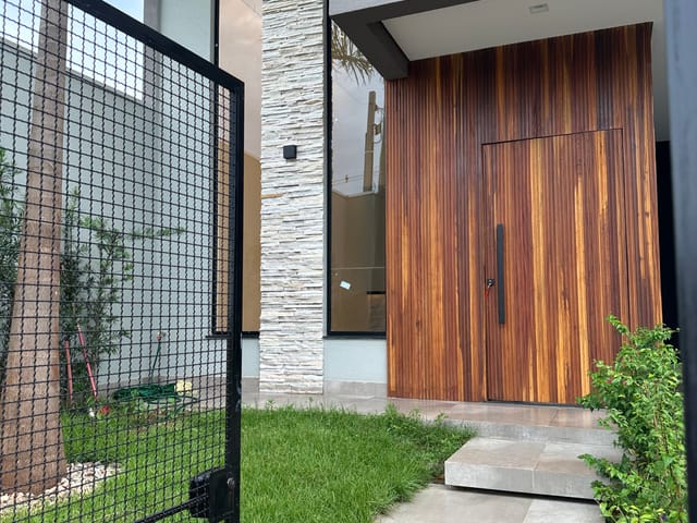 Foto do Casa - Casa nova, com três dormitórios  (sendo um suíte com closet)   e piscina, à venda, Jardim Tarobà, Londrina, PR | Grupo Mitral Imóveis