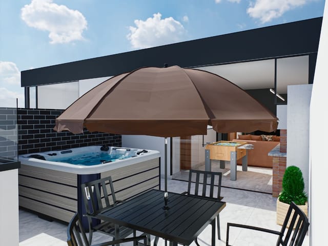 Foto do Casa - Lançamento Sobrado à venda, Jardim Bela Vista, Santo André, SP, 3 suítes, 140², ponto para Jacuzzi | Tamara Velloso Corretora de Imóveis