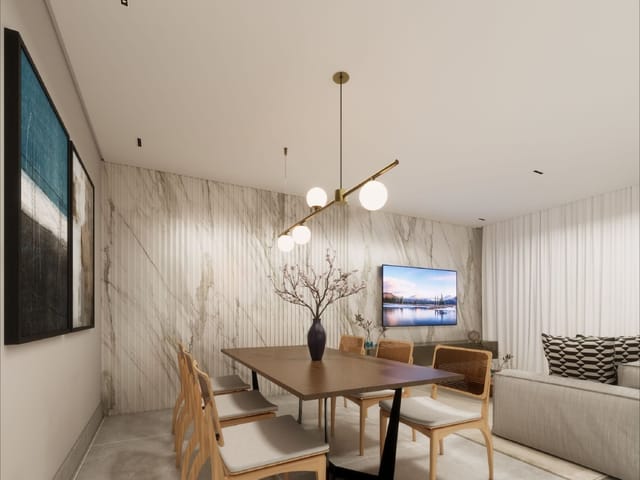 Foto do Casa - Casa Sobrado à venda, Vila Pires, Santo André, SP, 3 suítes, 126m², entrega maio de 25 | Tamara Velloso Corretora de Imóveis