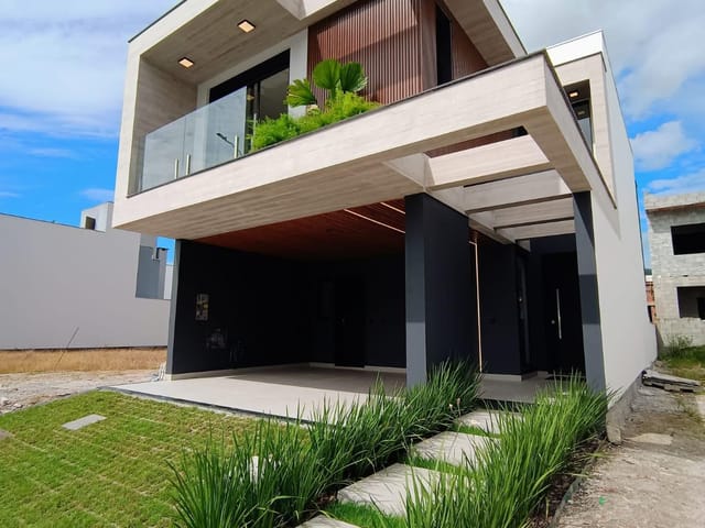 Foto do Casa - Casa á venda com Arquitetura Contemporânea em Condomínio Fechado – Biguaçu, Santa Catarina | Costão Sul Imóveis