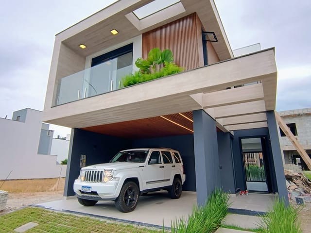 Foto do Casa - Casa á venda com Arquitetura Contemporânea em Condomínio Fechado – Biguaçu, Santa Catarina | Costão Sul Imóveis