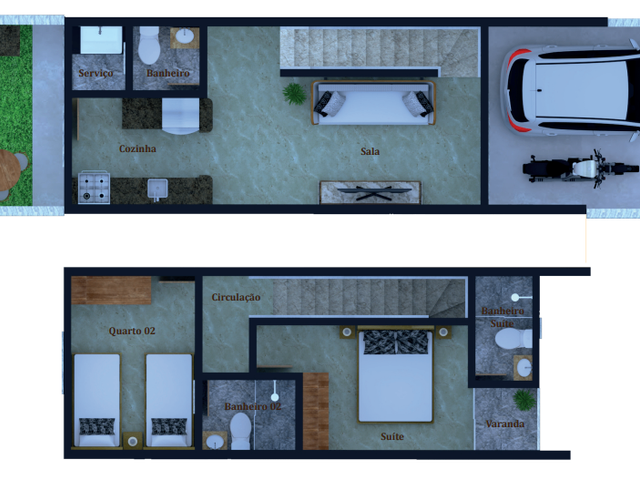 Casa 2 quartos e 2 banheiros, à venda, no bairro Planalto em Belo Horizonte