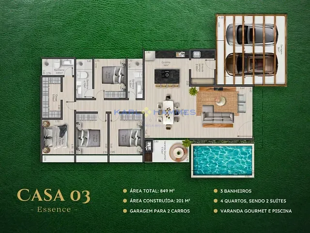 Casa com 849m² 4 quartos e 3 banheiros, à venda, no bairro Araras em Petrópolis