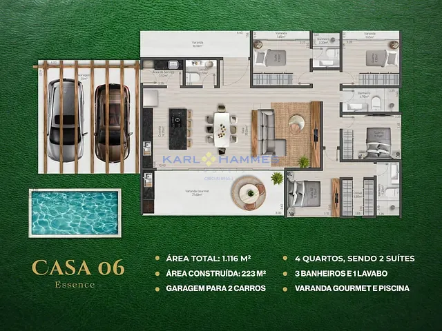 Casa com 1116m² 4 quartos e 4 banheiros, à venda, no bairro Araras em Petrópolis