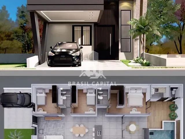 Casa 3 quartos e 3 banheiros, à venda, no bairro Horto Florestal em Sorocaba