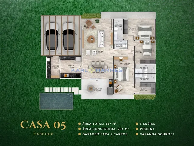 Casa com 687m² 3 quartos e 4 banheiros, à venda, no bairro Araras em Petrópolis