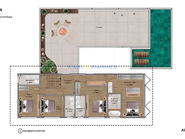 Casa com 3371m² 4 quartos e 7 banheiros, à venda, no bairro Corrêas em Petrópolis