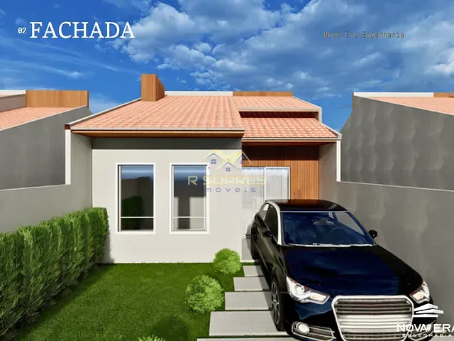 Casa 3 quartos e 1 banheiro, à venda, no bairro Campina da Barra em Araucária