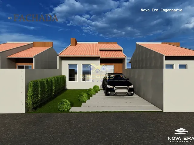 Casa 3 quartos e 1 banheiro, à venda, no bairro Campina da Barra em Araucária