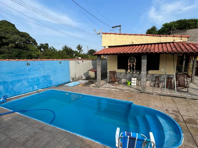 Foto do Casa - Casa com 1 quarto, piscina, área gourmet, à venda, 72.6 de área construída, localizada no Jardim da Paz (Guia de Pacobaíba), Magé, RJ | Sansil Imóveis