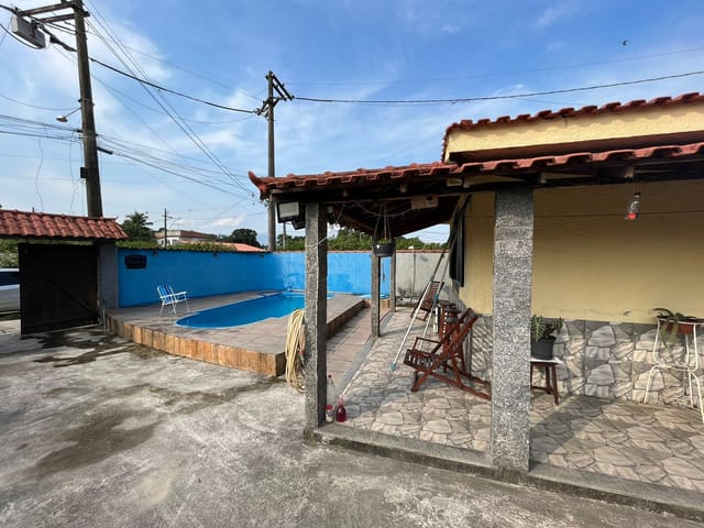 Foto do Casa - Casa com 1 quarto, piscina, área gourmet, à venda, 72.6 de área construída, localizada no Jardim da Paz (Guia de Pacobaíba), Magé, RJ | Sansil Imóveis