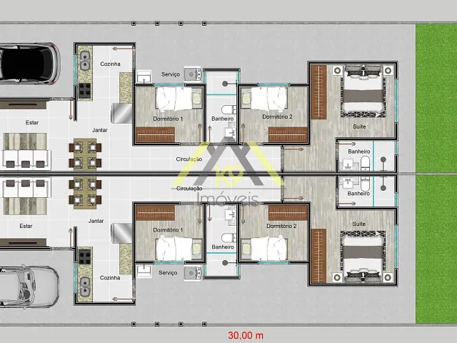 Casa com 180m² 3 quartos e 2 banheiros, à venda, no bairro Maracanã em Colombo