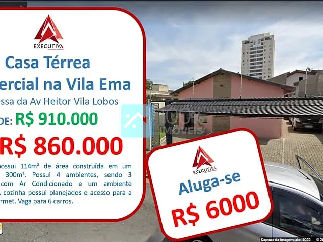 Casa com 300m², à venda ou para alugar, no bairro Jardim Santa Madalena em São José dos Campos