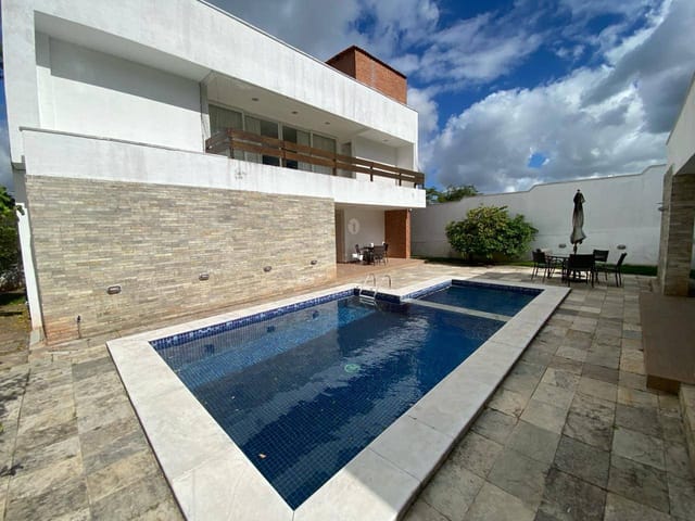 Foto do Casa - Casa à venda,415 m2 de área construída , 520 m2 , Nascente, garagem coberta para 4 carros, Alphaville Brennand , Jaboatão dos Guararapes, PE | Tânia Macêdo Imóveis
