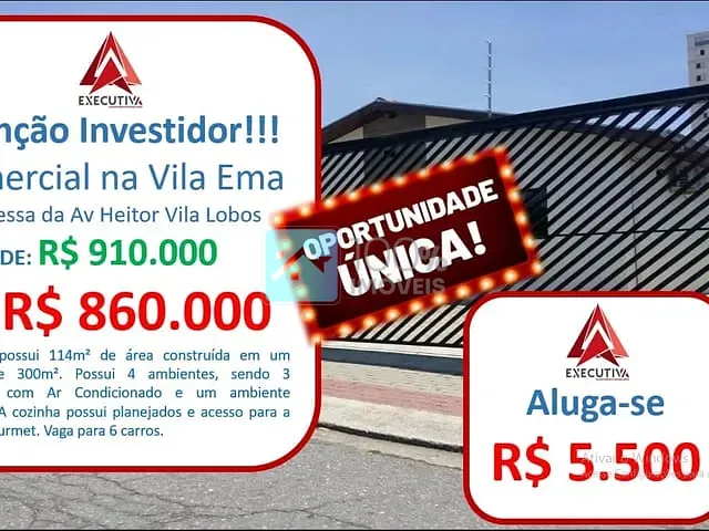 Casa com 300m², à venda, no bairro Vila Ema em São José dos Campos