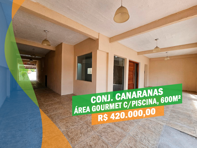 Foto do Casa - 🏠Casa no Conj. Canaranas - 4Qts/1St - Piscina - 600m² - Cidade Nova | Apartamentos Manaus Imobiliária