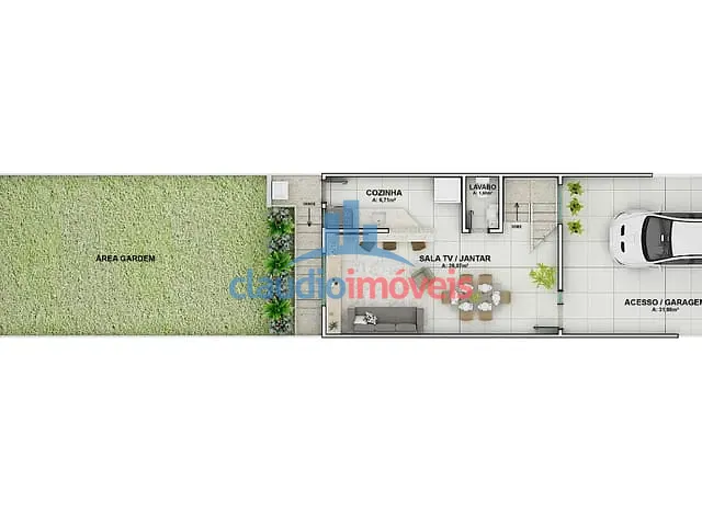 Casa com 60m² 3 quartos e 1 banheiro, à venda, no bairro Santa Rosa em Barra Mansa