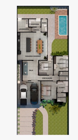 Casa com 302m² 3 quartos e 3 banheiros, à venda, no bairro Jardim Itália em Nova Mutum