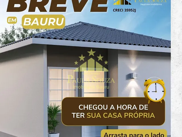 Casa 2 quartos e 1 banheiro, à venda, no bairro Vila Guedes de Azevedo em Bauru