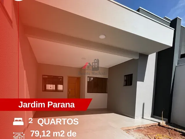Casa com 126m² 2 quartos e 2 banheiros, à venda, no bairro Jardim Paraná em Arapongas